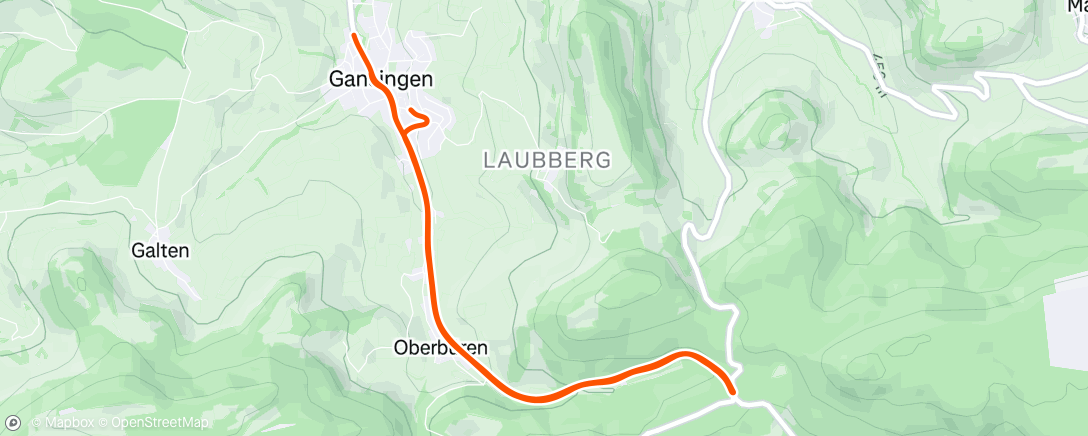Map of the activity, Fahrt am Morgen