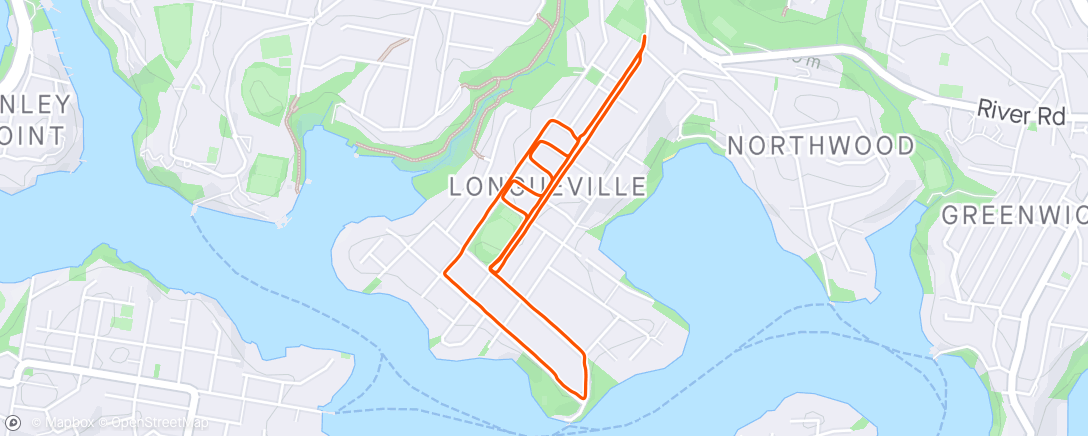 Map of the activity, Saturday Evening Run - Longueville 5k