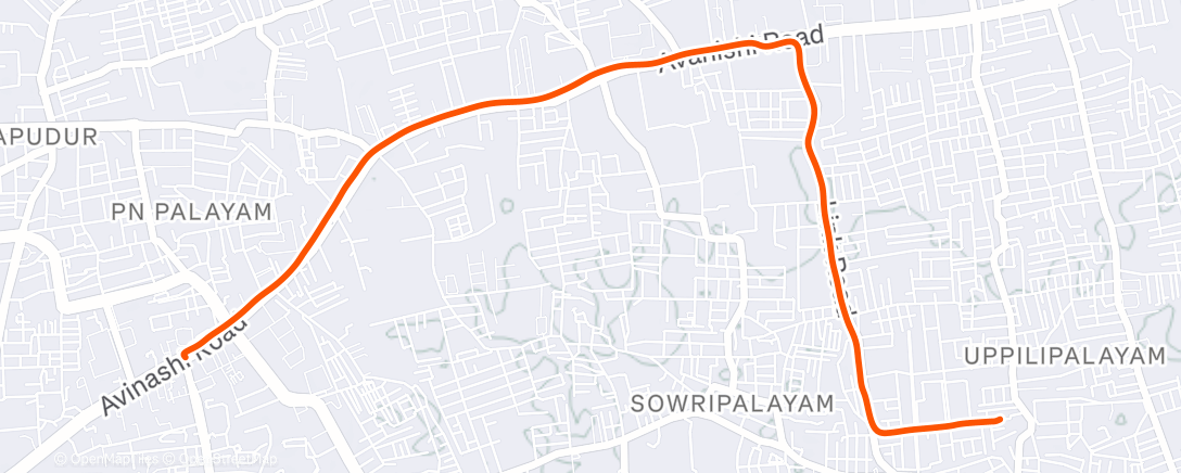 Map of the activity, WU