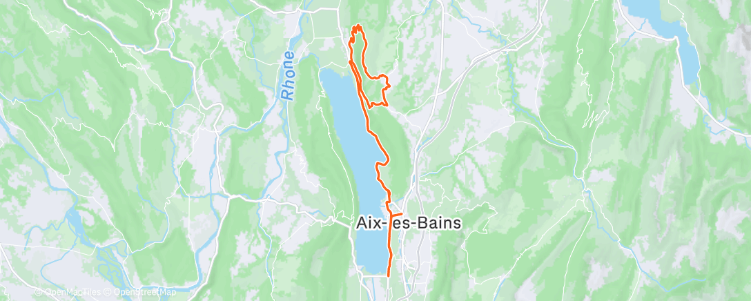 Map of the activity, Cyclisme