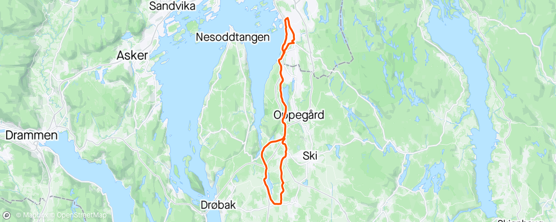 Map of the activity, Ås-runde i høstsol🌞
