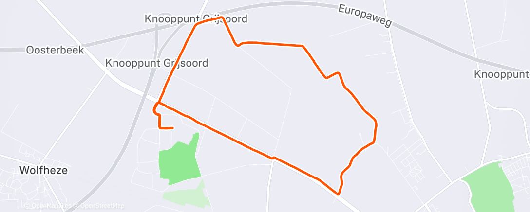 Map of the activity, Ochtendloop