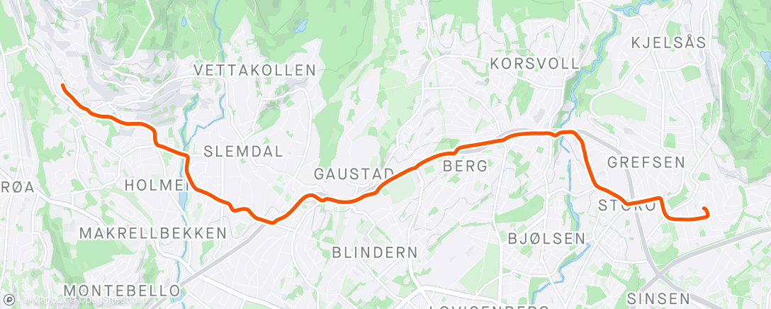 Map of the activity, Cykeltur del 2