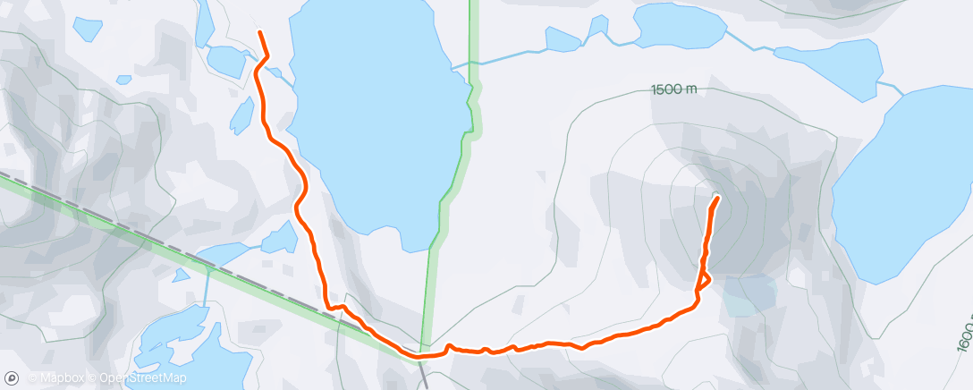 Mapa da atividade, Langvasshøe, Visbreatinden og Kyrkja Med Harald og Ingrid del 2⛰️⛰️⛰️