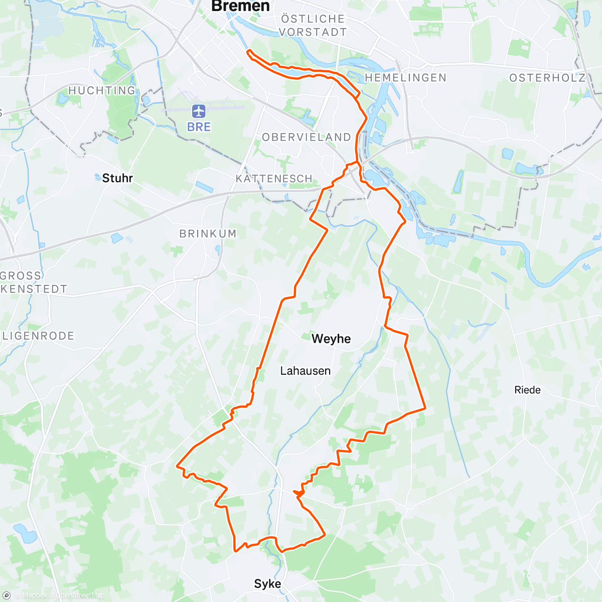 Mappa dell'attività Birthday Gravel ❄️