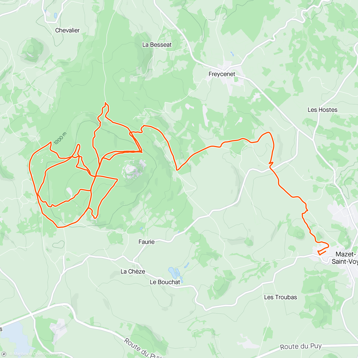 Map of the activity, Randuro du lizieux 🤘