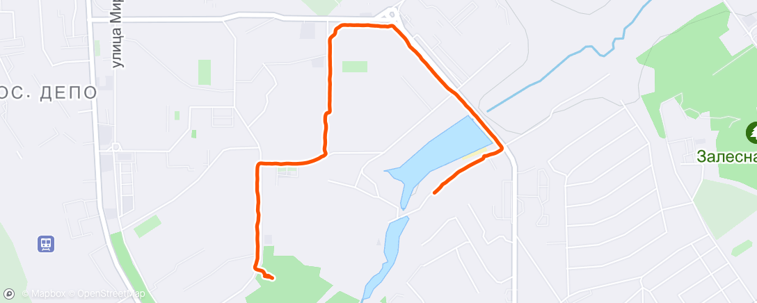 Map of the activity, Morning Walk