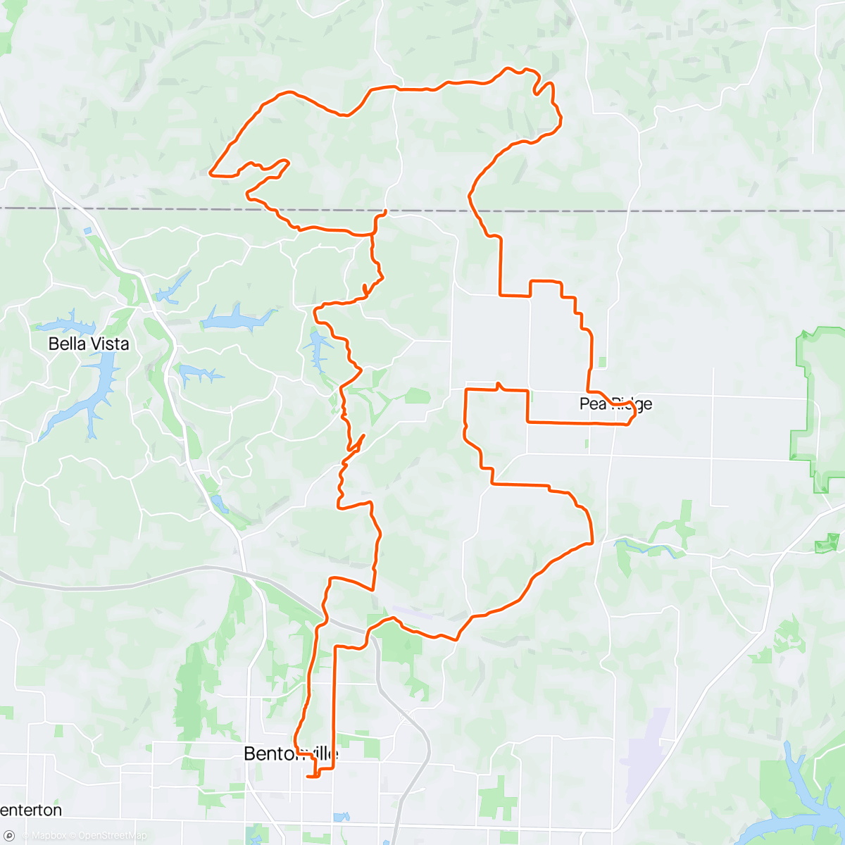 Map of the activity, OZ Gravel bonus