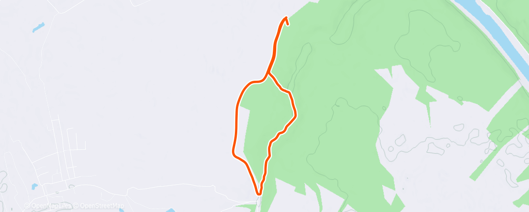 Map of the activity, Трейлраннинг (вечер)
