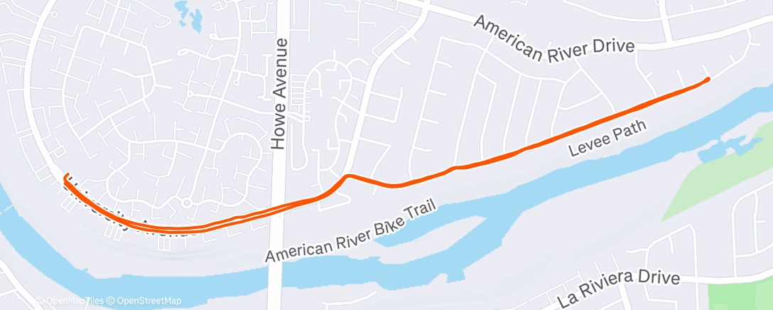 Map of the activity, Christmas Tempo with Pete