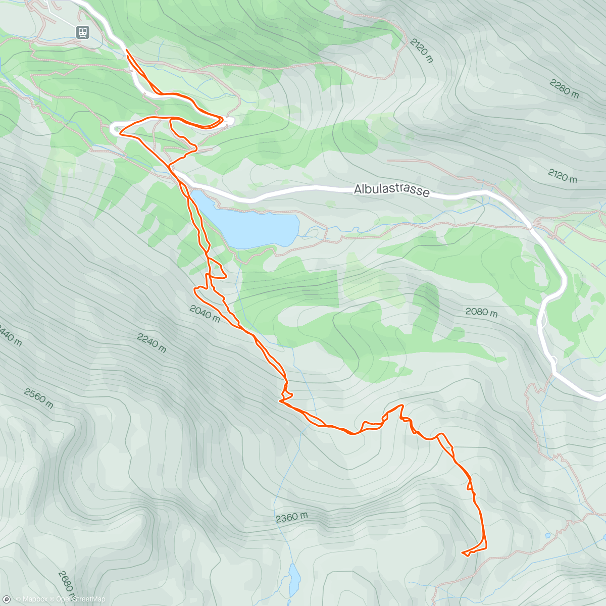 Mapa da atividade, Preda Skitour