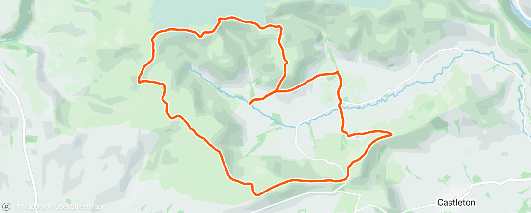 Map of the activity, Peak Raid 3 - Edale