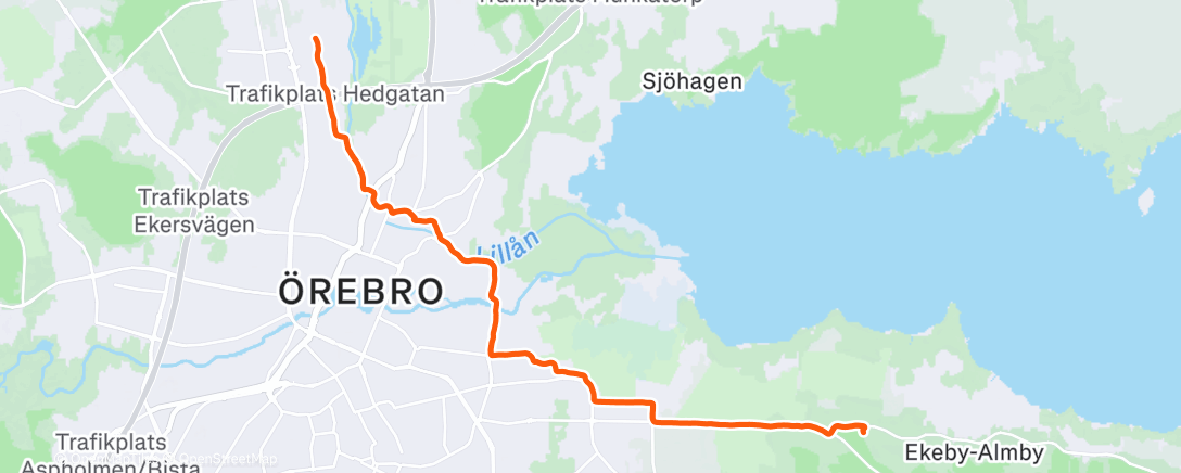 Map of the activity, Home Run 10K