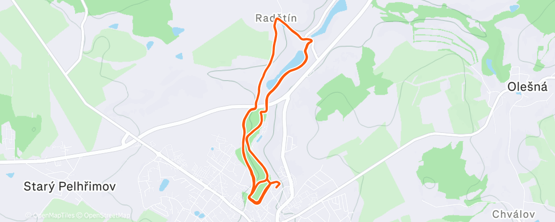 Map of the activity, Doma. Přežranej a zmrzlej