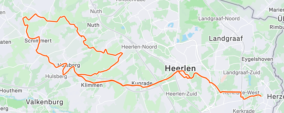 Map of the activity, Morning Ride