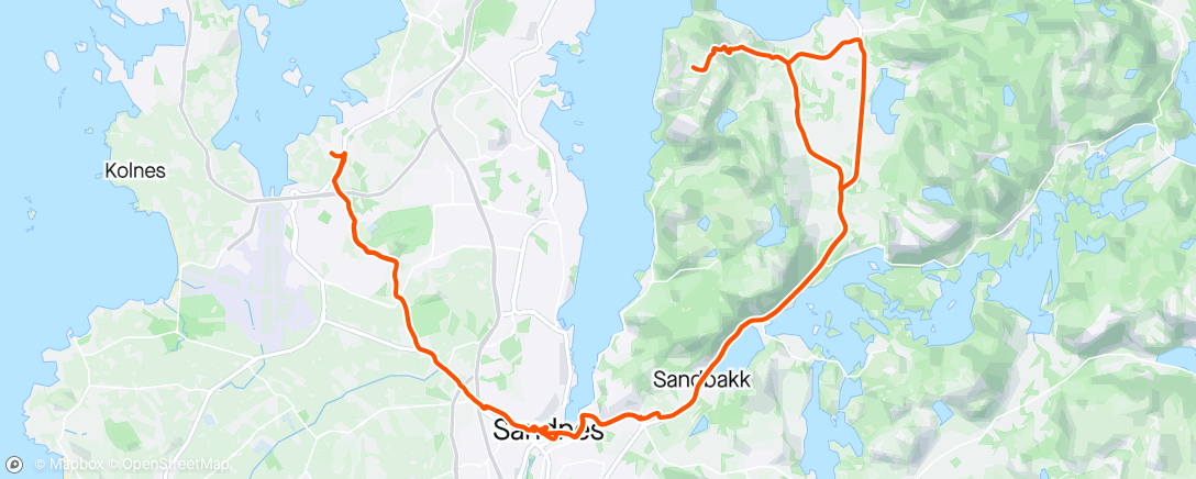 Map of the activity, Lifjell
