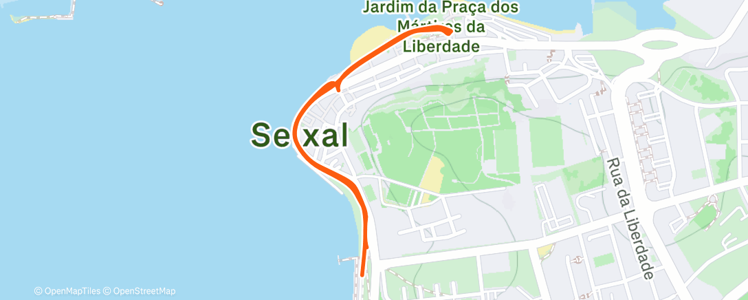 Map of the activity, Night Walk