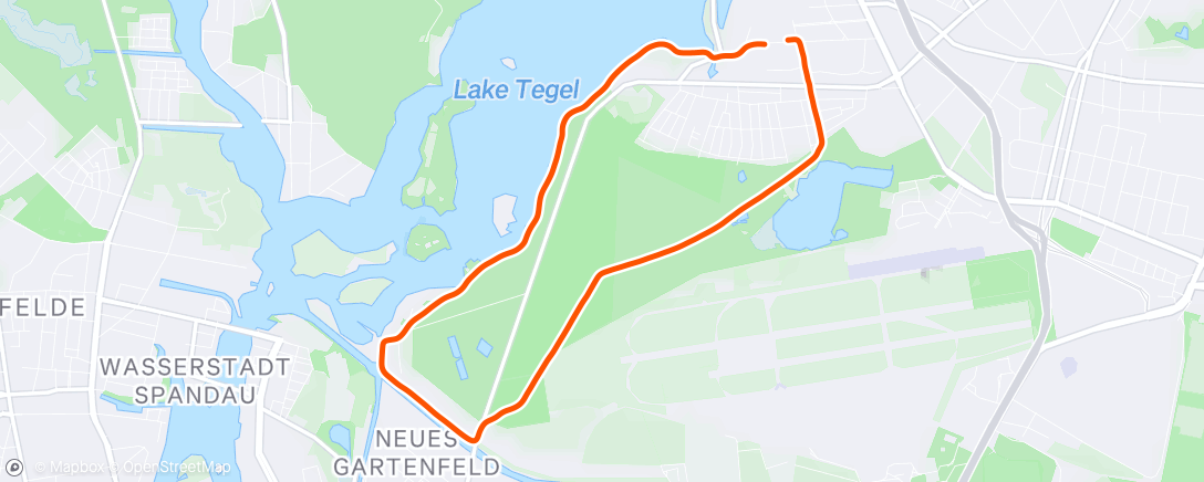 Карта физической активности (Afternoon Run)