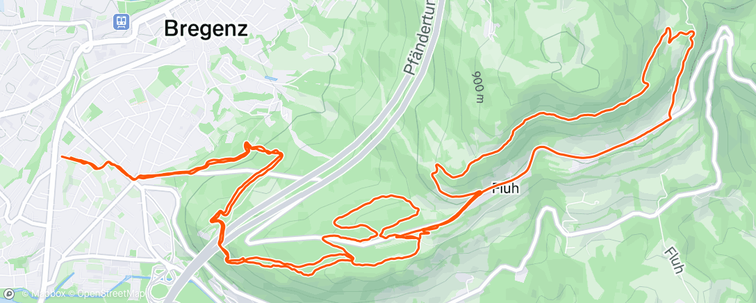 Mapa de la actividad (Traillauf zur Mittagszeit)