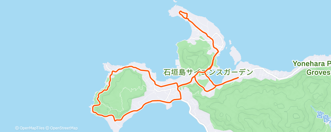 Map of the activity, Radfahren