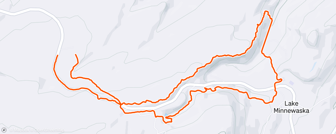 Map of the activity, Afternoon Hike