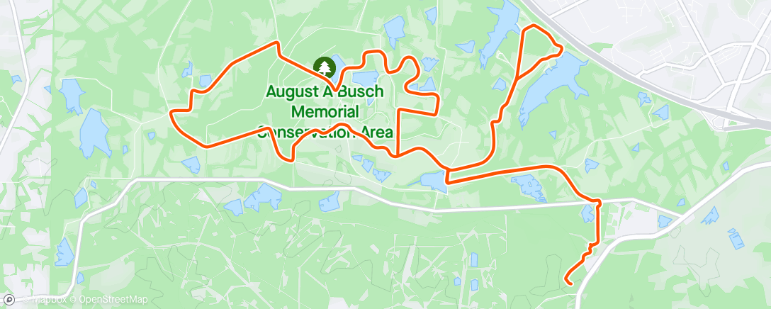 Mapa de la actividad, Afternoon Gravel Ride