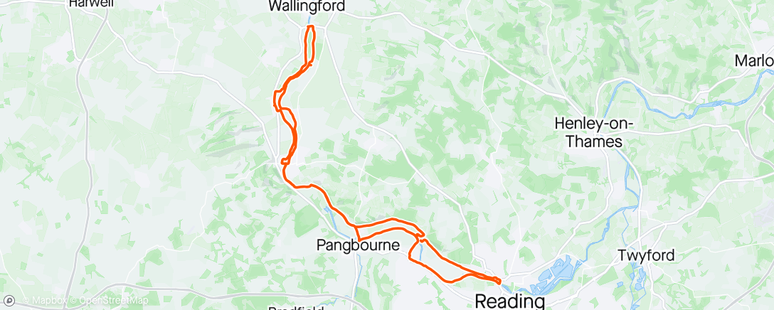 Map of the activity, Goring Gap 52K