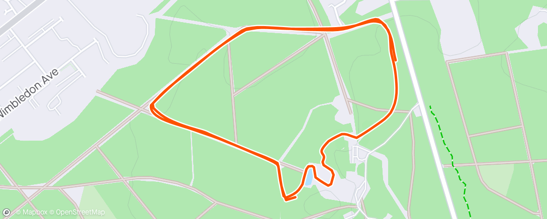 Map of the activity, Brandon Country Park Parkrun