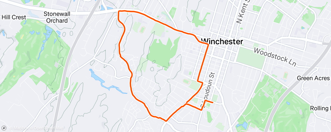 Map of the activity, Morning Walk