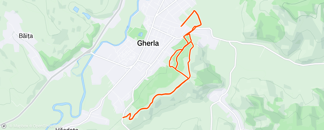 Карта физической активности (Lunch Trail Run)