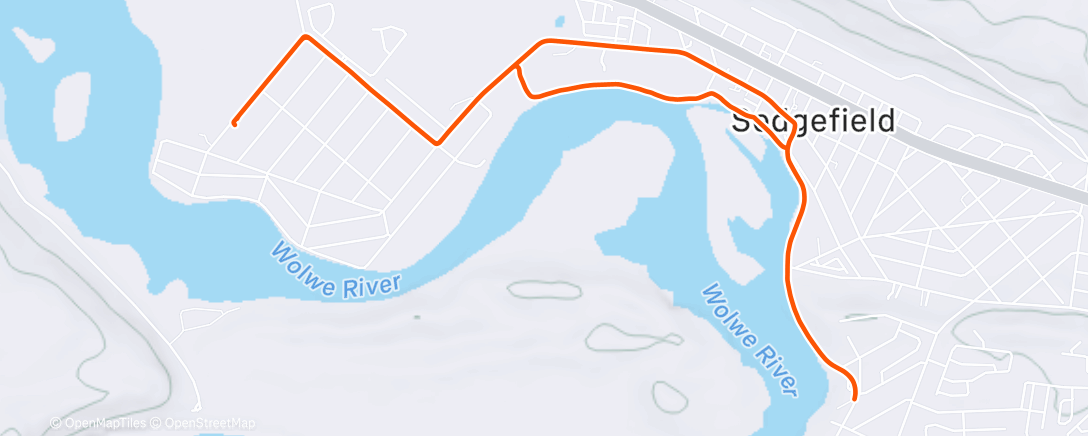 Карта физической активности (Afternoon Run)