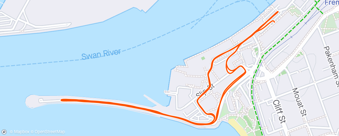 Map of the activity, Freo harbour master