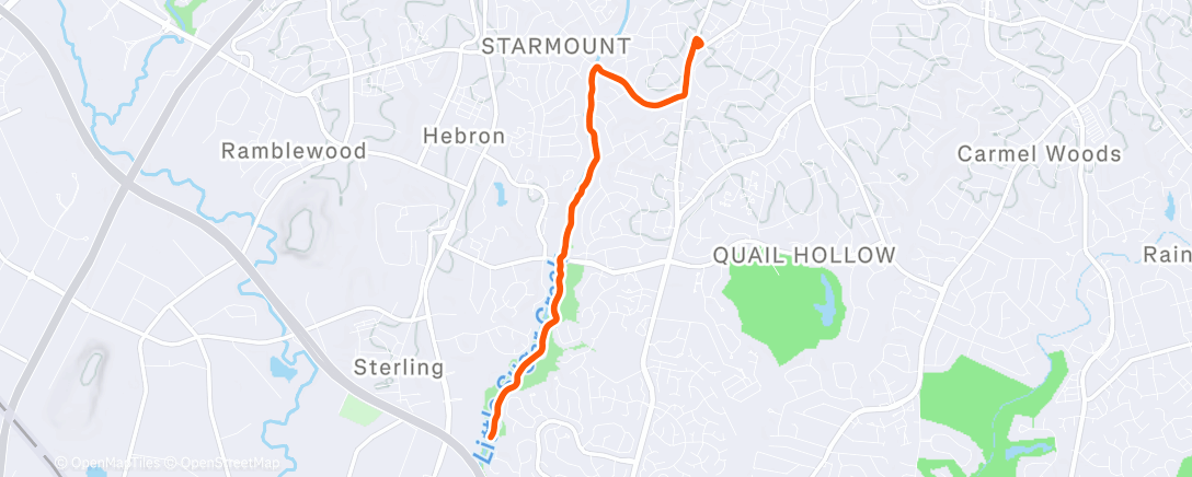 Map of the activity, Easy hour