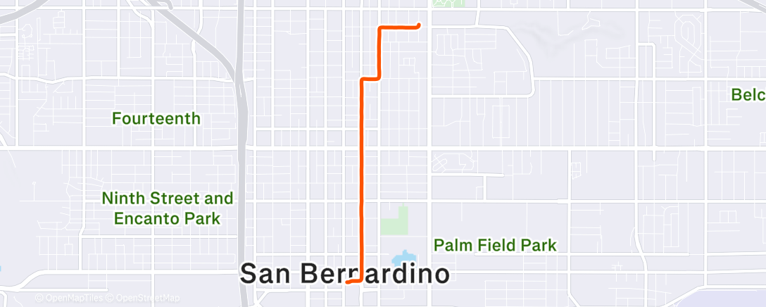 Map of the activity, Lunch Ride