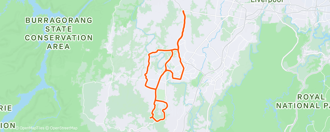 Карта физической активности (Morning Ride)