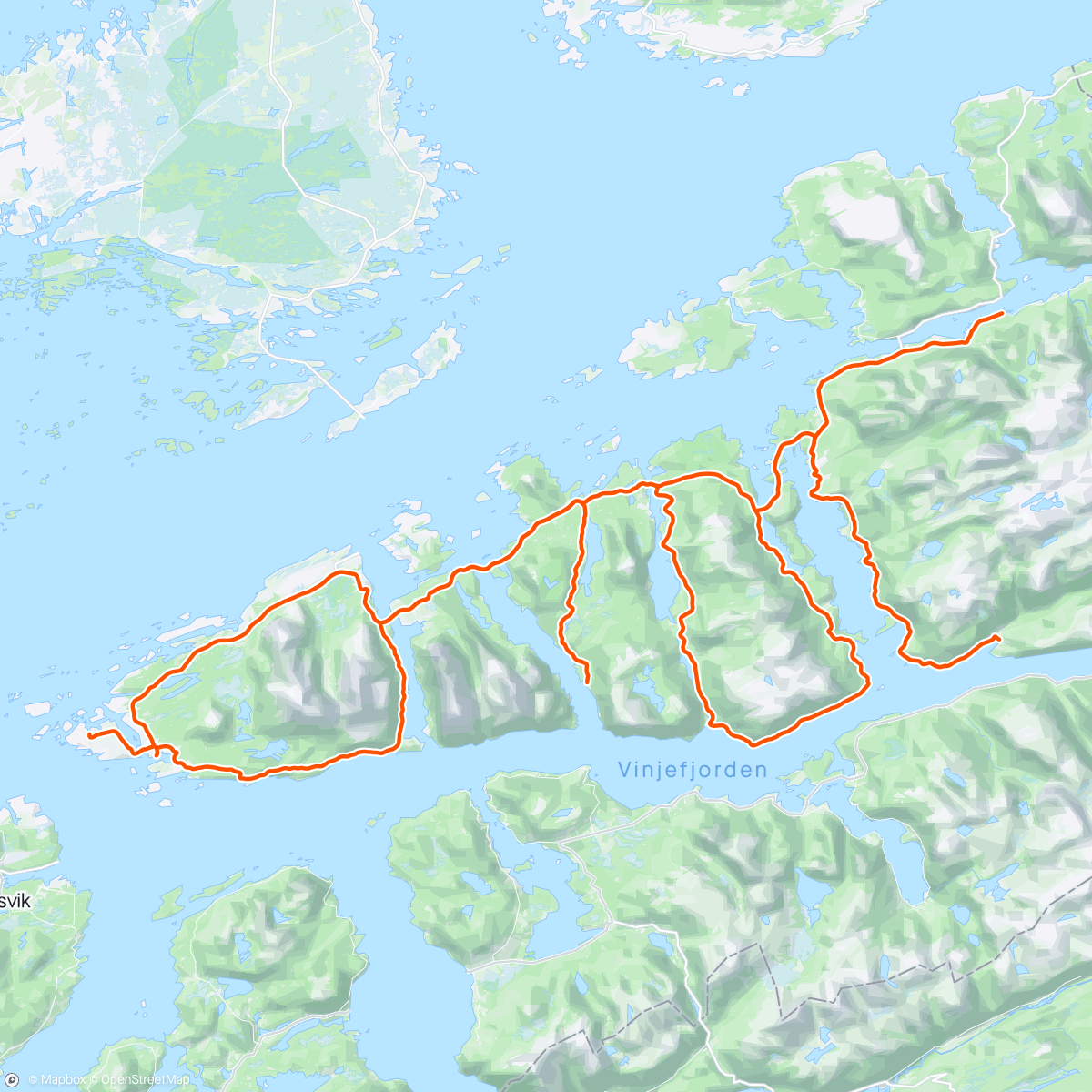 Map of the activity, Sesongdebut på landevei 🐣