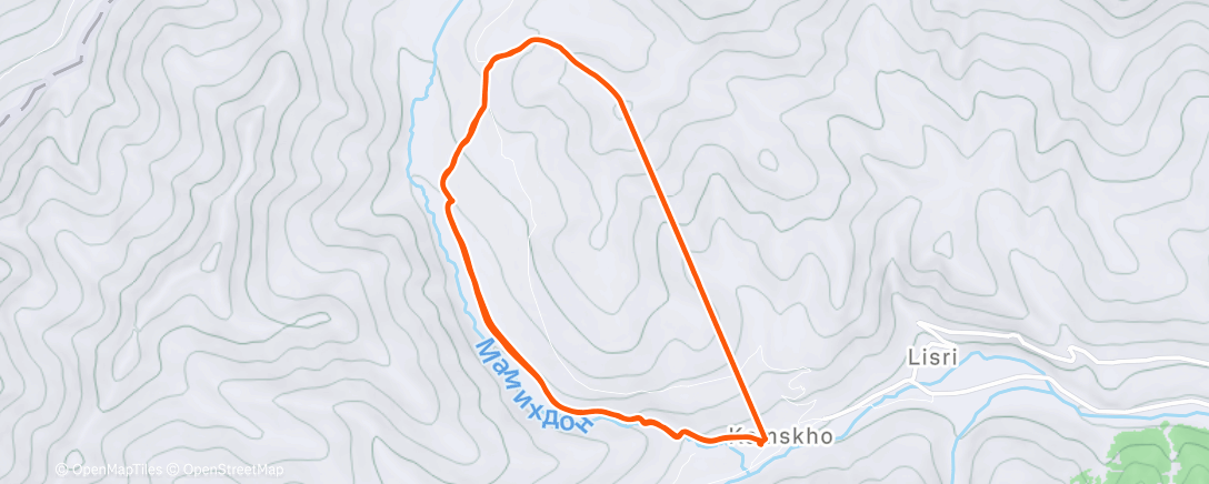 Map of the activity, Afternoon Alpine Ski