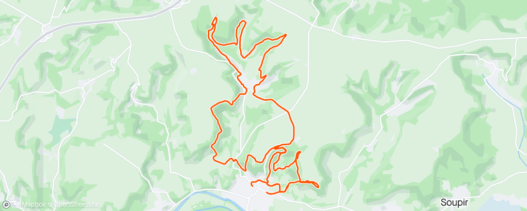 Map of the activity, Trail de l'abondin