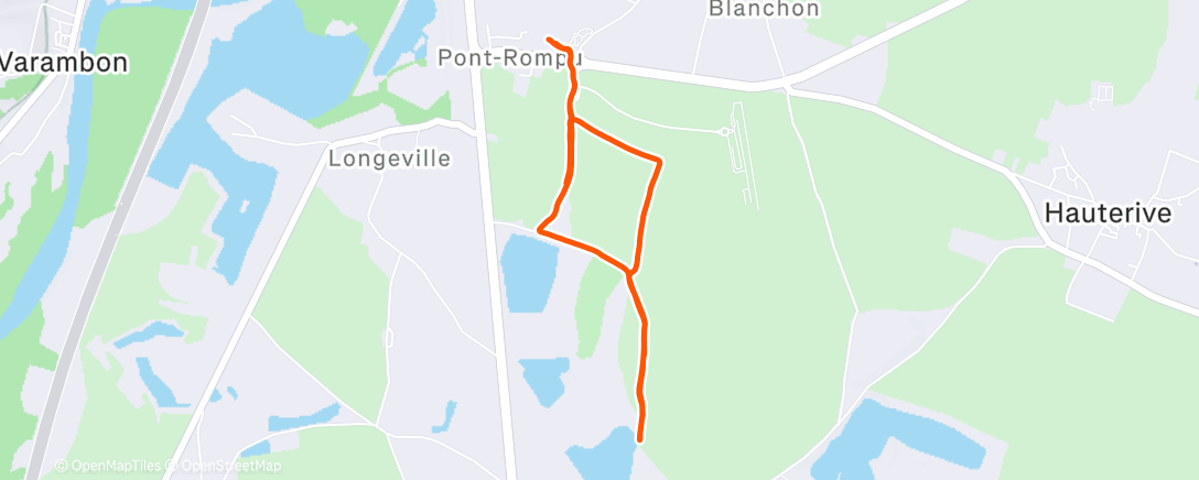 Map of the activity, DNF