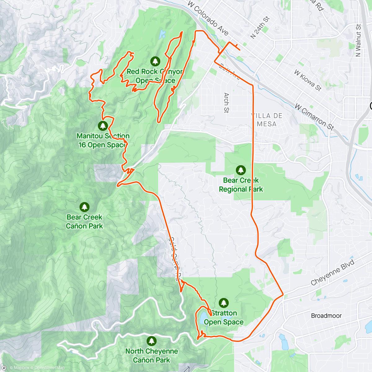 Map of the activity, MTB4ME 🤙