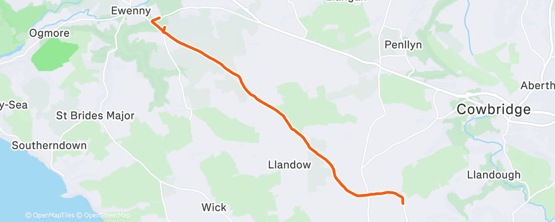 Map of the activity, Lunch Run