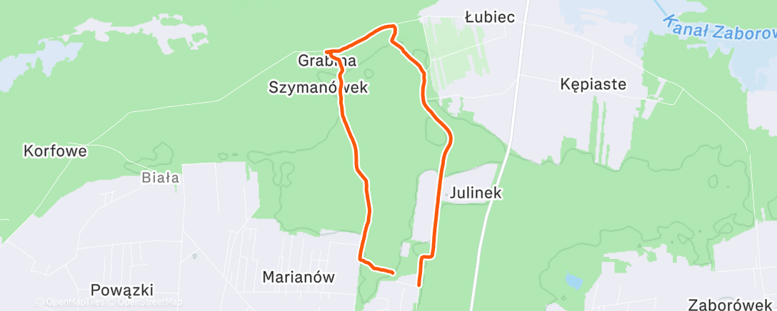 Map of the activity, Do kapliczki z rodziną