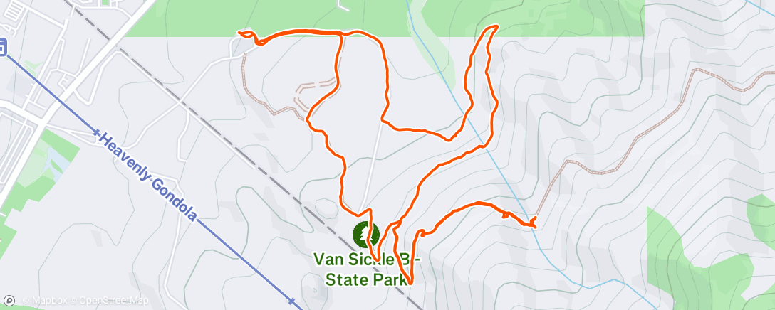 Map of the activity, Van Sickle and around the K&K trail.