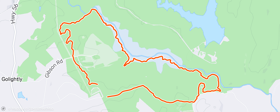 Map of the activity, Morning Hike