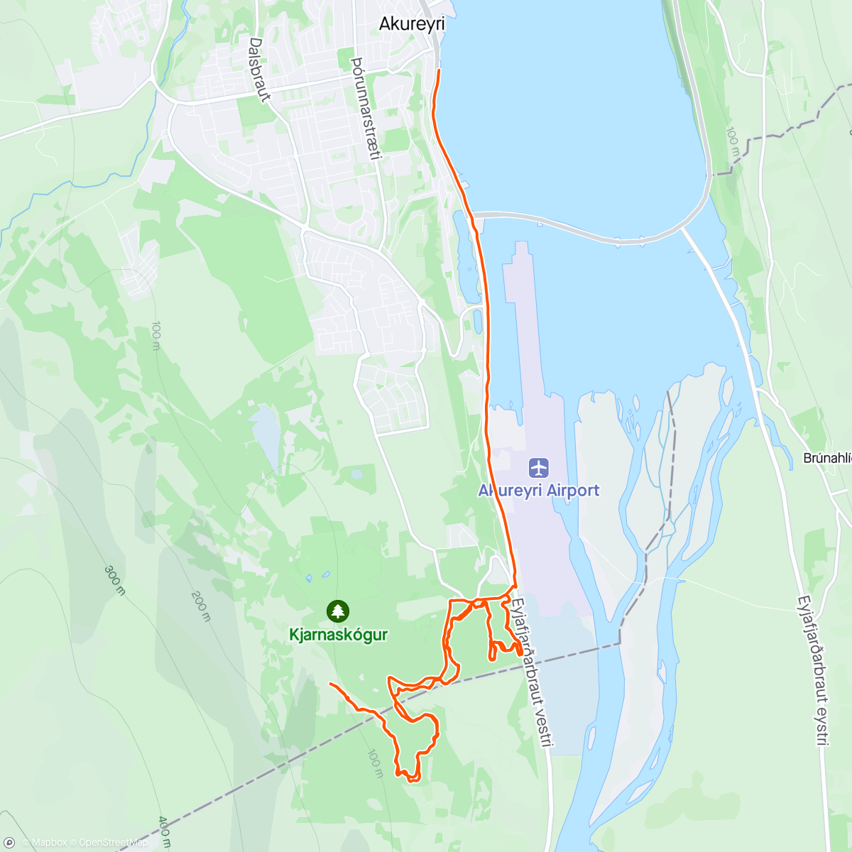 Map of the activity, Local traski