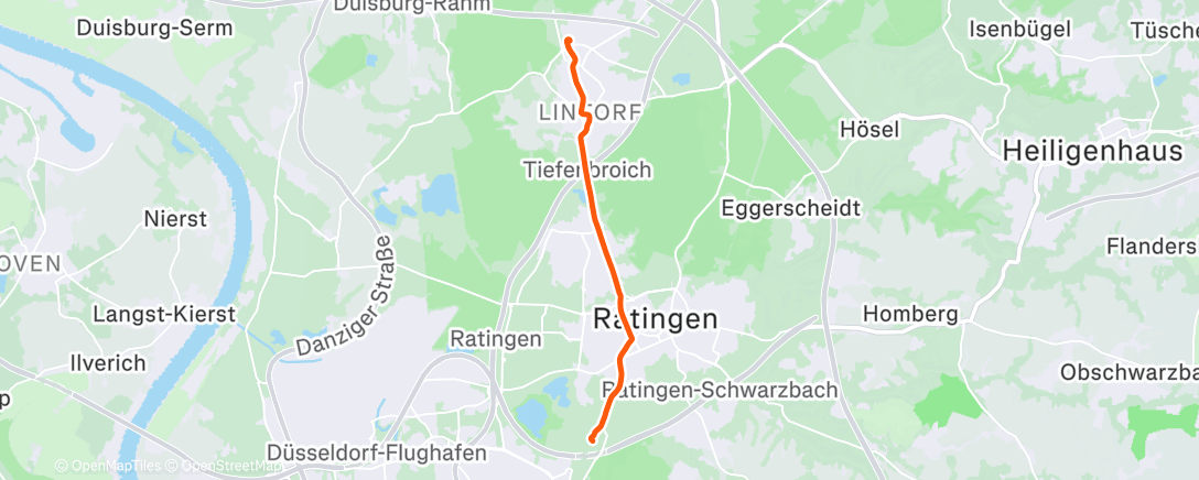 Map of the activity, Fahrt am Nachmittag