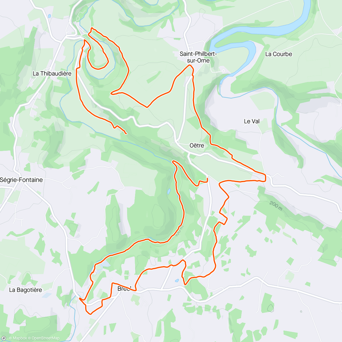 Map of the activity, Rando 24#005 - Autour de la Roche d'Oëtre (17.1km)
