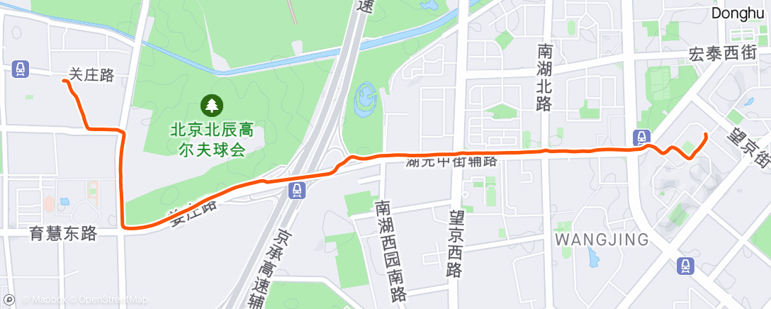 Map of the activity, 晨间骑行 ☁️