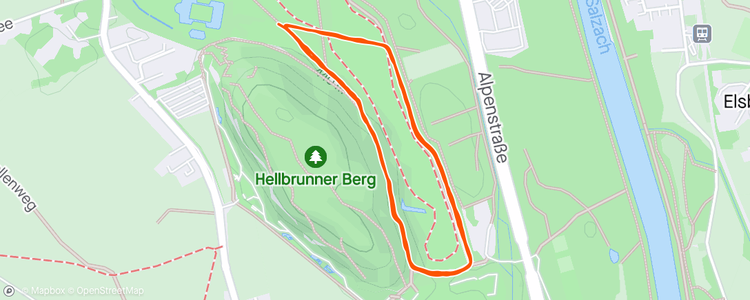 Map of the activity, Hellbrunn parkrun, Salzburg