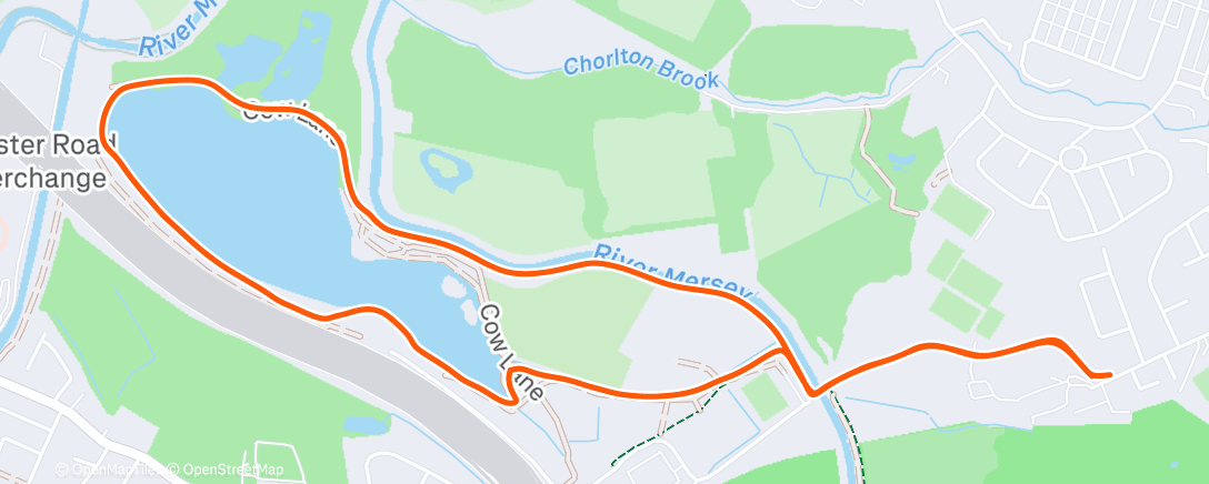 Map of the activity, Morning Walk